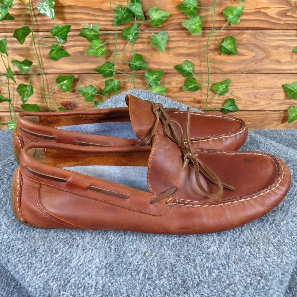 Sperry Wave Driver Mens Driving Shoe Size 13 Nautical Loafer Brown Leather